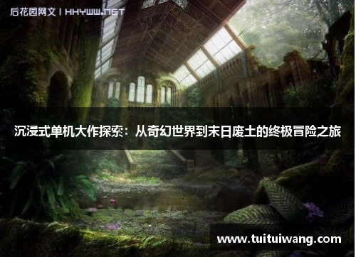 沉浸式单机大作探索：从奇幻世界到末日废土的终极冒险之旅